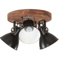 vidaXL Industrial Ceiling Lamp 25 W Black 42x27 cm E27 - Black