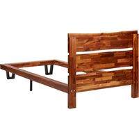 vidaXL Bed Frame with Live Edge Solid Acacia Wood 90 cm