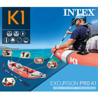 Intex Inflatable Kayak Excursion Pro K1 305x91x46 cm - Red