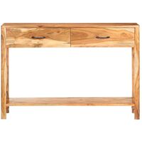vidaXL Sideboard 110x30x75 cm Solid Acacia Wood - Brown