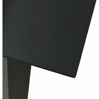 vidaXL 3 Piece Outdoor Dining Set PVC Rattan Black - Black