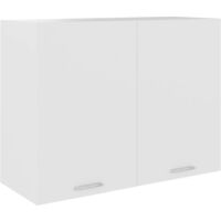 Hanging Cabinet Lyon White 80x31x60 cm Engineered Wood vidaXL