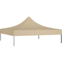 vidaXL Party Tent Roof 2x2 m Beige 270 g/m² - Beige