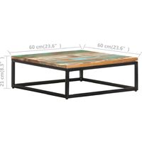 vidaXL Nesting Coffee Tables 2 pcs Solid Wood Reclaimed - Brown