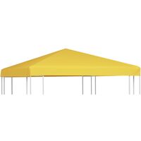 vidaXL Gazebo Top Cover 270 g/m² 3x3 m Yellow - Yellow