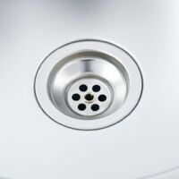 51502 vidaXL Handmade Kitchen Sink Stainless Steel - Silver