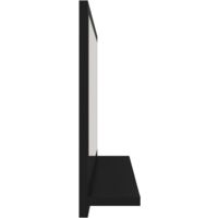 vidaXL Bathroom Mirror Black 60x10.5x37 cm Chipboard - Black