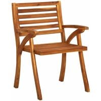 vidaXL Garden Chairs 3 pcs Solid Acacia Wood - Brown