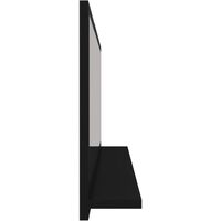 vidaXL Bathroom Mirror Black 90x10.5x37 cm Chipboard - Black