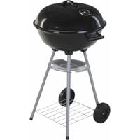 ProGarden Kettle Barbecue on Wheels 46 cm Black - Black