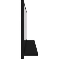 vidaXL Bathroom Mirror Black 80x10.5x37 cm Chipboard - Black