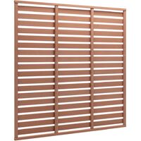 vidaXL Fence Panel WPC 170x180 cm Brown - Brown