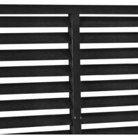 vidaXL Louver Fence WPC 170x170 cm Black - Black