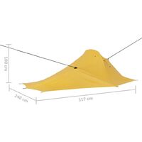 vidaXL Camping Tent 317x240x100 cm Yellow - Yellow