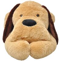 vidaXL Dog Cuddly Toy Plush Brown 80 cm - Brown