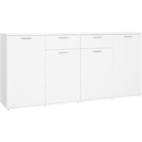 Sideboard White 160x36x75 cm Engineered Wood vidaXL