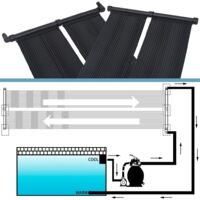 vidaXL Solar Pool Heater Panel 4 pcs 80x310 cm