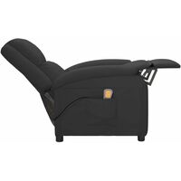 vidaXL Wing Back Massage Recliner Faux Leather Anthracite - Anthracite