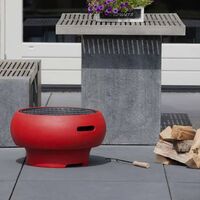 BBGRILL Portable Barbecue Red BBQ TUB-R - Red
