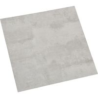 330154 vidaXL Self-adhesive Flooring Planks 20 pcs PVC 1,86 m² Light Grey - Grey