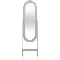 vidaXL Free Standing Mirror Grey 46x48x164 cm - Grey