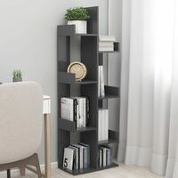 vidaXL Book Cabinet 48x25.5x140 cmChipboard Grey - Grey