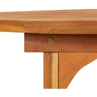 vidaXL Garden Dining Table 220x90x75 cm Solid Acacia Wood - Brown