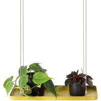 Esschert Design Hanging Plant Tray Rectangular Gold S - Gold