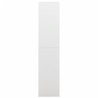 vidaXL Locker Cabinet White 90x40x180 cm Steel - White