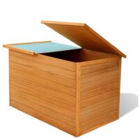 vidaXL Garden Storage Box 126x72x72 cm Wood - Brown