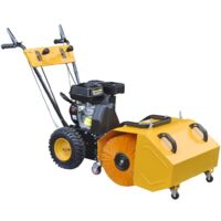 Multifunctional Petrol-powered Two-stage Snow Plough/Sweeper Set 6,5HP - Yellow