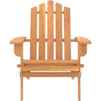 vidaXL Garden Adirondack Chair Solid Acacia Wood - Brown