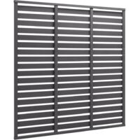 vidaXL Fence Panel WPC 180x180 cm Grey - Grey