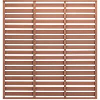 vidaXL Fence Panel WPC 180x180 cm Brown - Brown