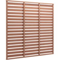 vidaXL Fence Panel WPC 180x180 cm Brown - Brown