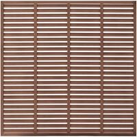vidaXL Louver Fence WPC 180x180 cm Brown - Brown