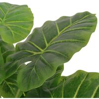 vidaXL Artificial Taro Plant with Pot 45 cm Green - Green