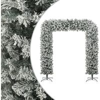 Christmas Tree Arch with Flocked Snow 240 cm vidaXL