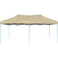 vidaXL Foldable Tent Pop-Up 3x6 m Cream White - White