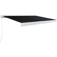 vidaXL Manual Cassette Awning Anthracite Retractable Canopy Shade Multi Sizes