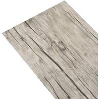 vidaXL Self-adhesive PVC Flooring Planks 5.02 m² 2 mm Oak Washed - Grey