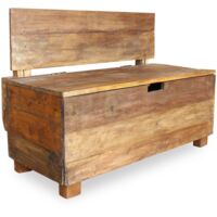 vidaXL Bench Solid Reclaimed Wood 86x40x60 cm - Brown