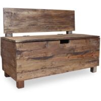 vidaXL Bench Solid Reclaimed Wood 86x40x60 cm - Brown