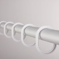 RIDDER Shower Curtain Rings White 49301 - White