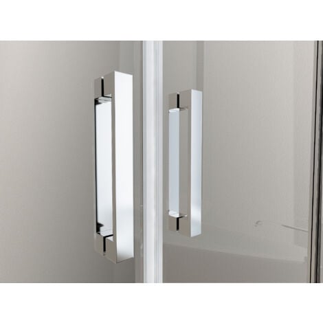 NALA Porte de douche de 6 mm ouverture à battant - 64-68 cm