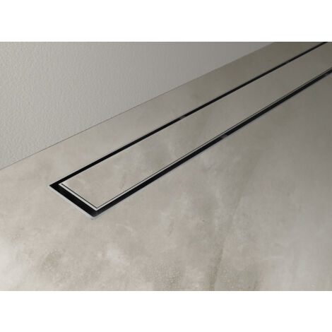 NALA - Caniveau de douche de sol en acier Inox modéle linéaire – 90 cm (1/4)