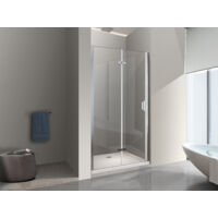 NALA Porte de douche 6 mm pliante pour installation en niche - 93-96,5
