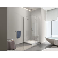 NALA Douche pour installation angulaire double avec ouverture pliante - 80 (77,5-79) X 85 (82,5-84)