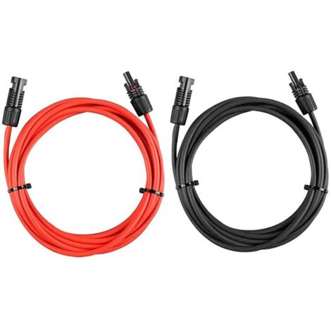 Solarsys - Câble Solaire 1,5m - Rallonge 4mm², Connecteurs Photovoltaïques M/F, 12AWG, DC 1500V, IP68, Anti-UV, Certifié TUV, Haute Résistance
