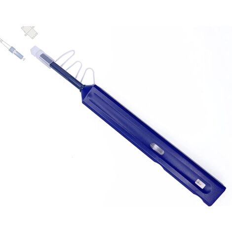 Elfcam® - Stylo de Nettoyage pour Fibre Optique Tip-Pen pour Adaptateur LC Femelle (APC et UPC), Connecteurs Mâles LC 1,25mm et Traversées, Plus de 800 Nettoyages
